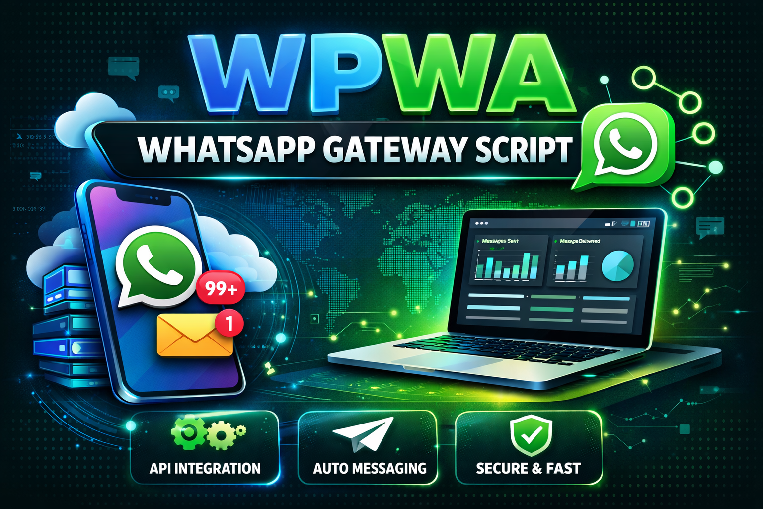 WPWA – WhatsApp Gateway Script